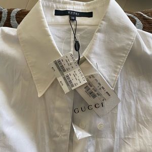 Gucci, white blouse, Xs, tags on.